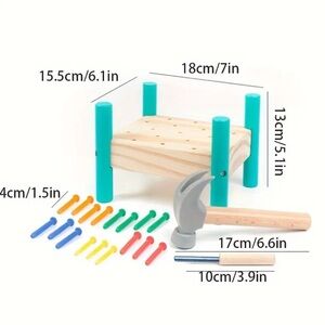 Wooden Hammer and Peg Toy Set